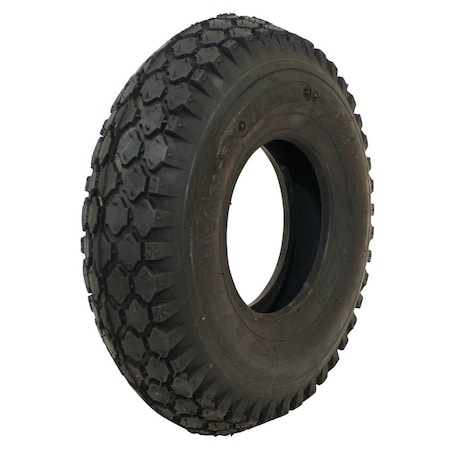Stens 4.10x3.50-5 Lawn Mower Tire, 4 Ply, Stud, 50 psi 160-344